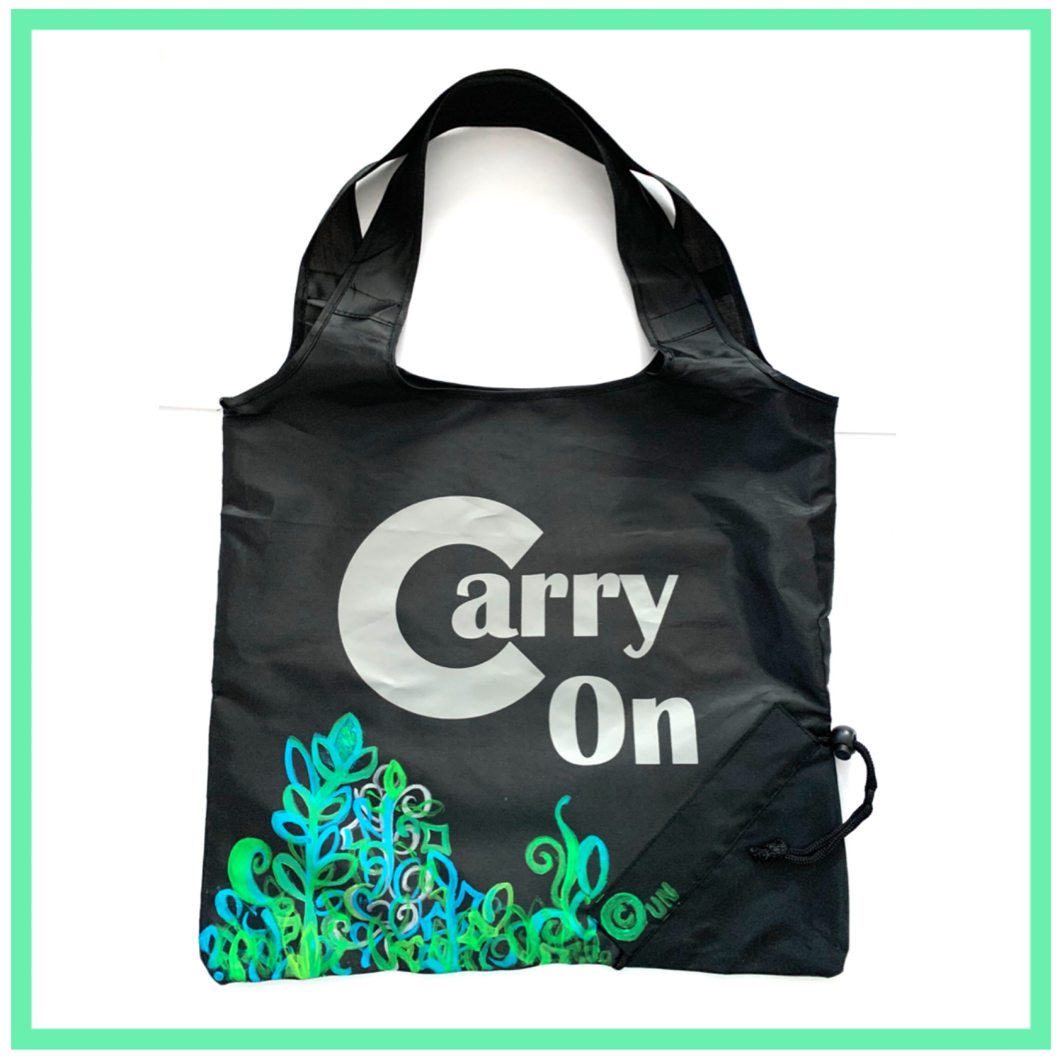 Tote Piece FreeStyle Abstract Hand Painted Design